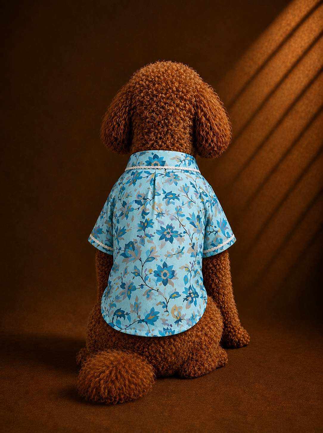 Royale Blue Floral Kurta