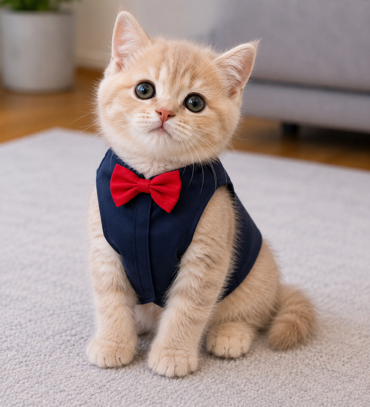 Navy Blue Pet Tuxedo