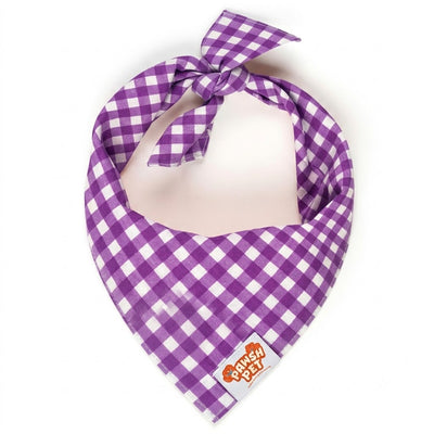 Purple Checks Bandana