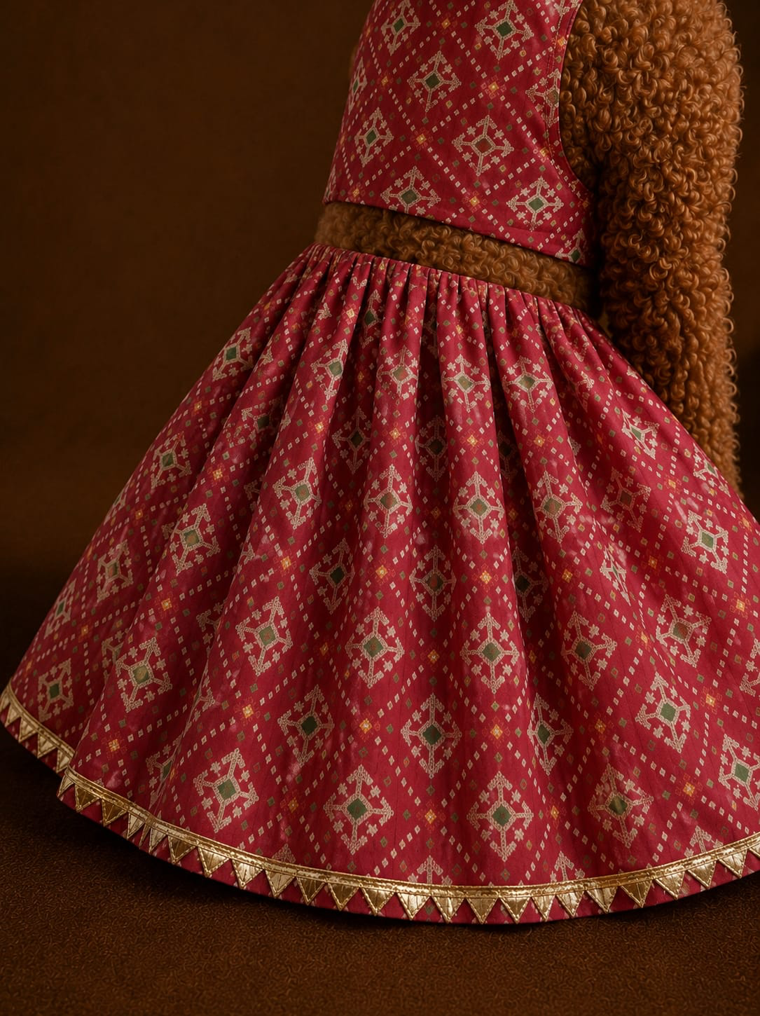 Red Patola Lehenga