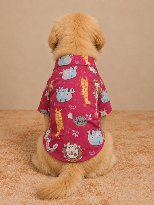 Animal Print Summer Dog Shirt
